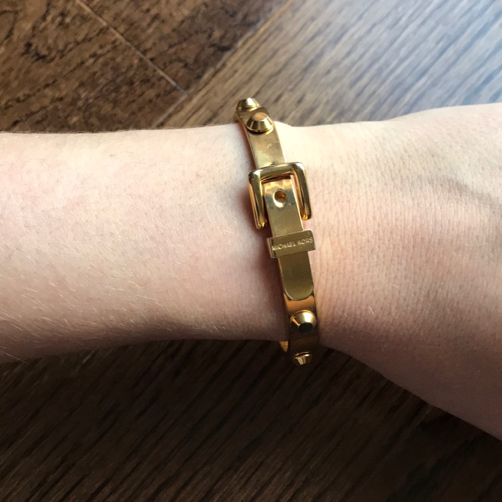 Michael Kors Gold Buckle Bracelet